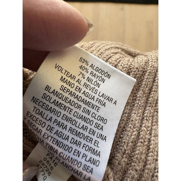 JM Collection Poncho‎ With Fringe Tan Women’s Size Small/Medium - Picture 7 of 8